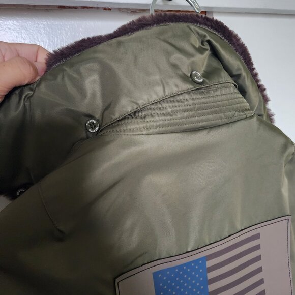 Top Gun B-15 Men's Flight Bomber Jacket with Patches Size Small - Picture 9 of 10